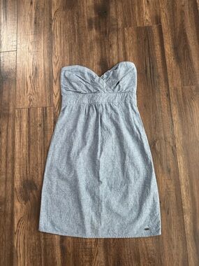 Volcom Frochickie Strapless Blue Dress